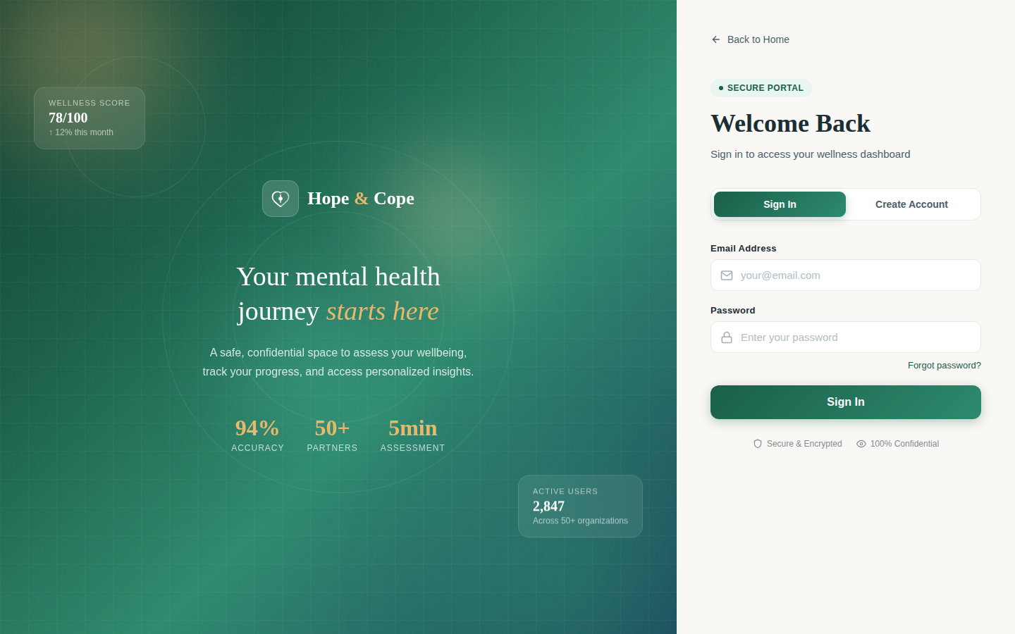 Hope and Cope Platform